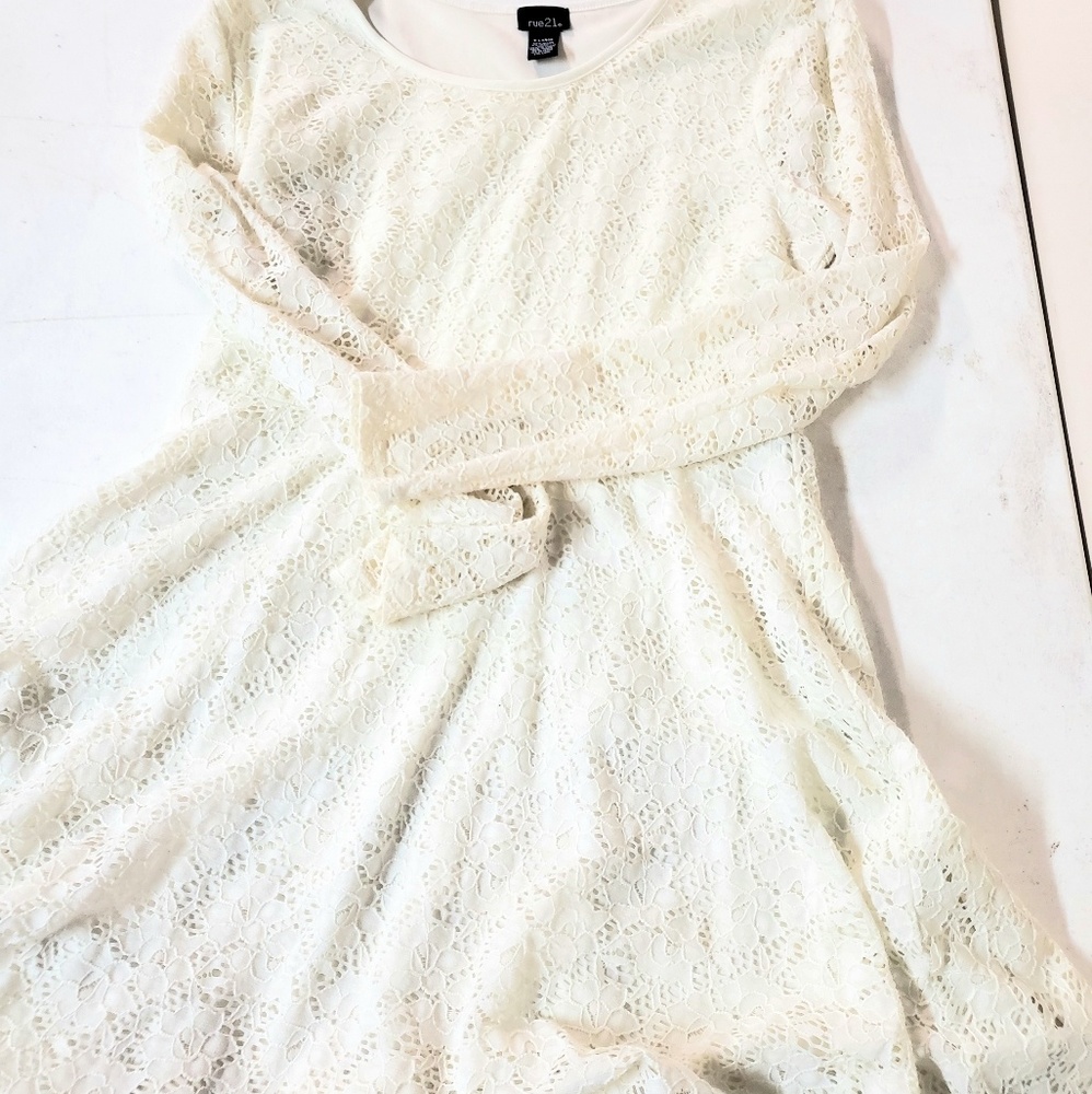 Rue21 Ivory Lace Dress
